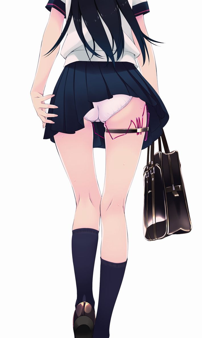 夜のリモートワーク】パンツにリモコンバイブ仕込んでお出かけする女子の二次エロ画像 | 萌えエロ画像.com
